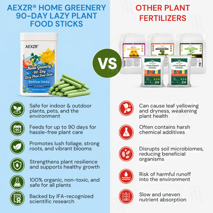 Limited Stock!!⚡AEXZR® Home Greenery · 90-Day Lazy Plant Food Sticks🌿 At last – a plant food that works whilst you sleep.