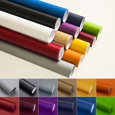 Limited Offer⏰Buy 2 Get 1 Free🌟Carbon Fiber Car Wrap Vinyl Roll with Air Release