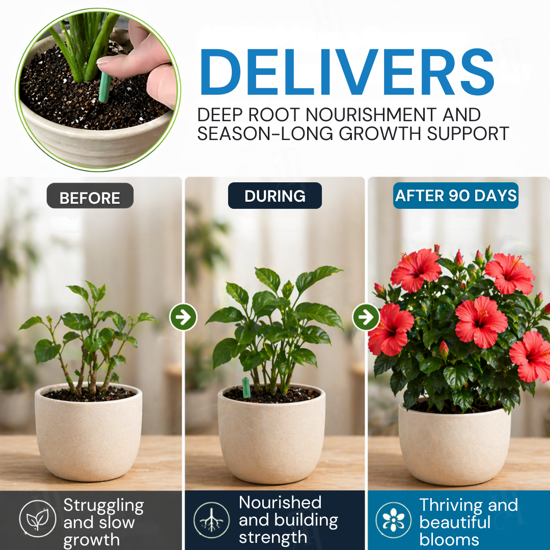 Limited Stock!!⚡AEXZR® Home Greenery · 90-Day Lazy Plant Food Sticks🌿 At last – a plant food that works whilst you sleep.