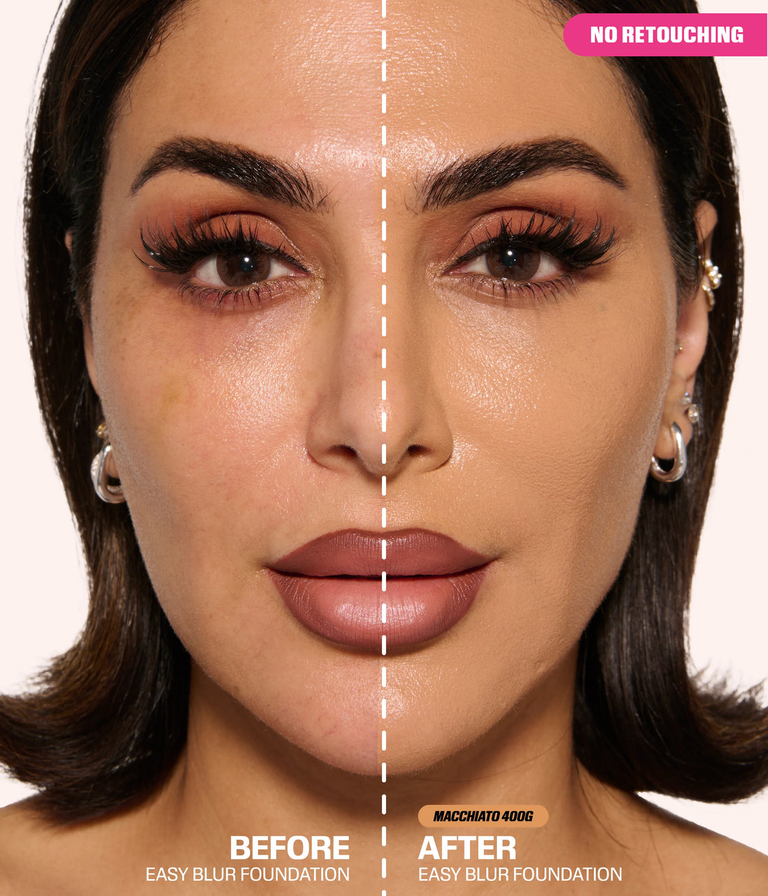 Huda Beauty Easy Blur Natural Airbrush Foundation with Niacinamide - Milkshake