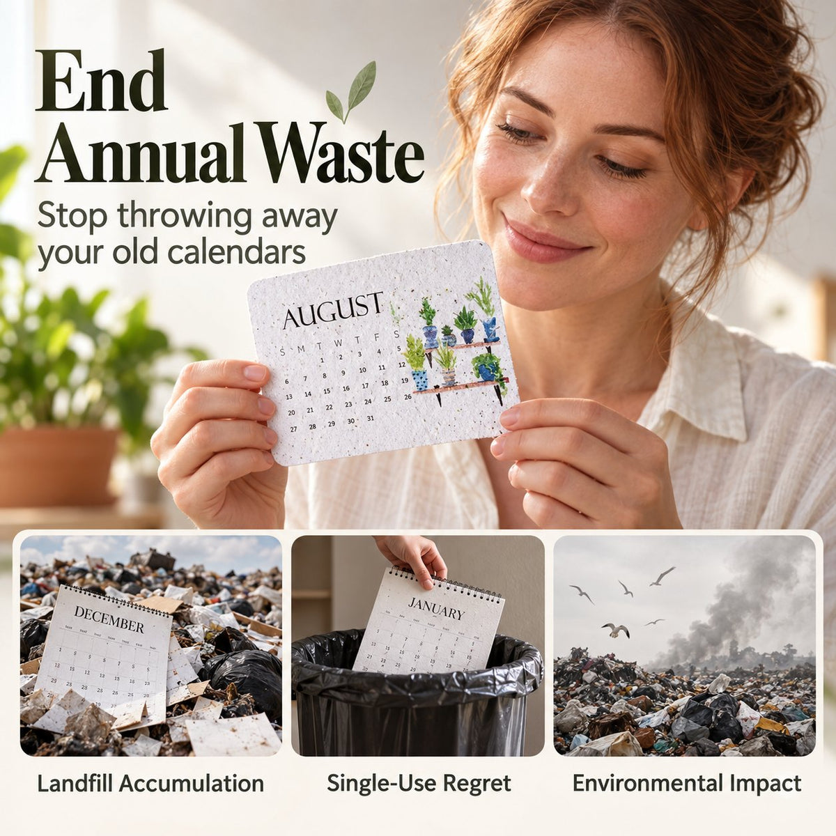 🌱 2027 Plantable Calendar – Use It. Plant It. Watch It Grow.