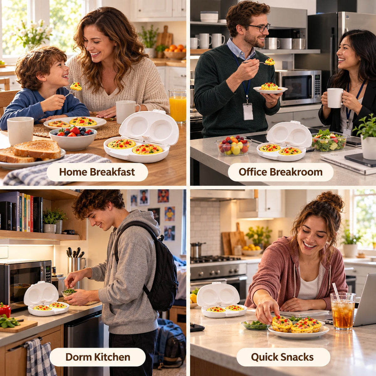 🍳 2-in-1 Microwave Omelet & Egg Cooker