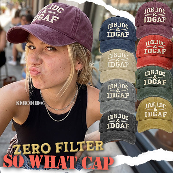 🎉48K+ Sold 🧢 Sfrcord® Zero‑Filter So What Cap