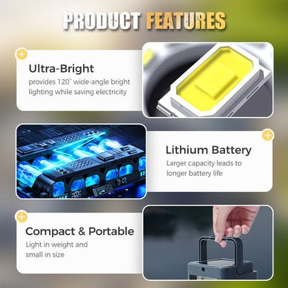 Flash Sale ⏰Buy 2 Get 1 Free🌟Portable & Waterproof Solar-Powered Camping Light